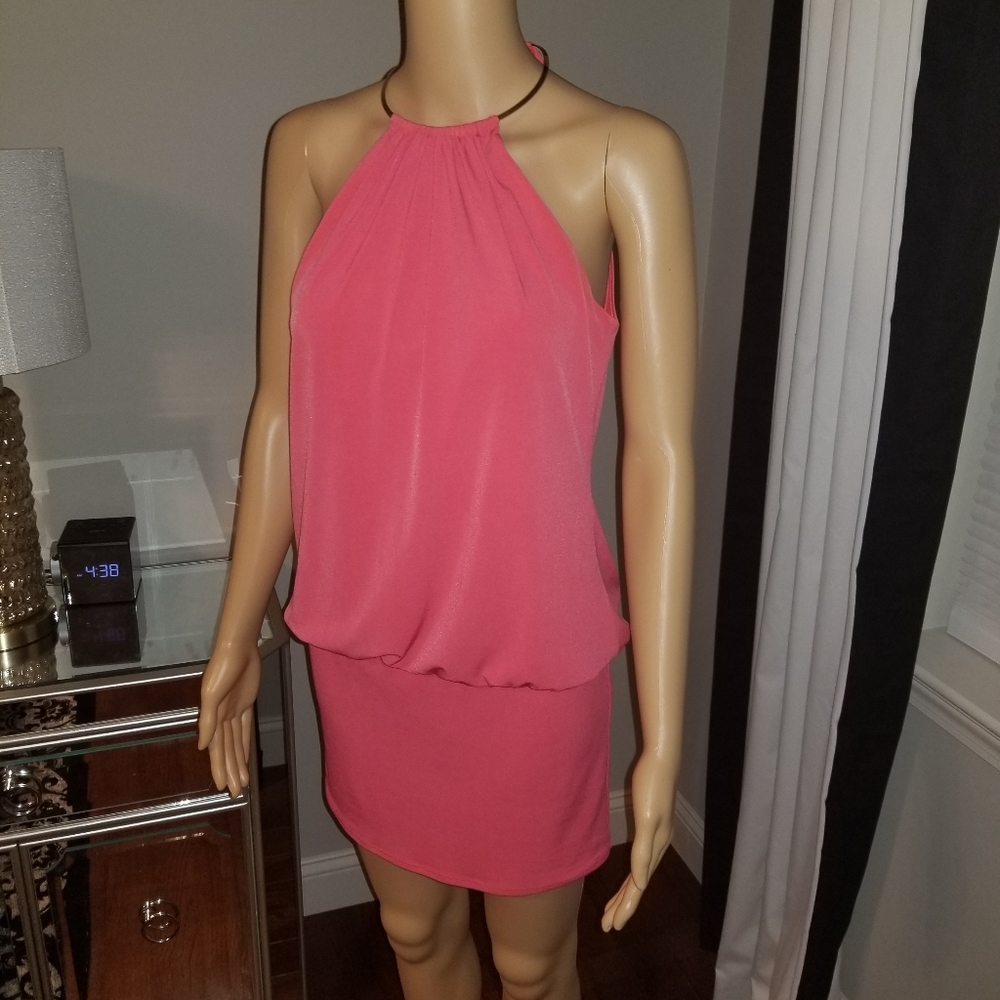 Coral Cache Dress